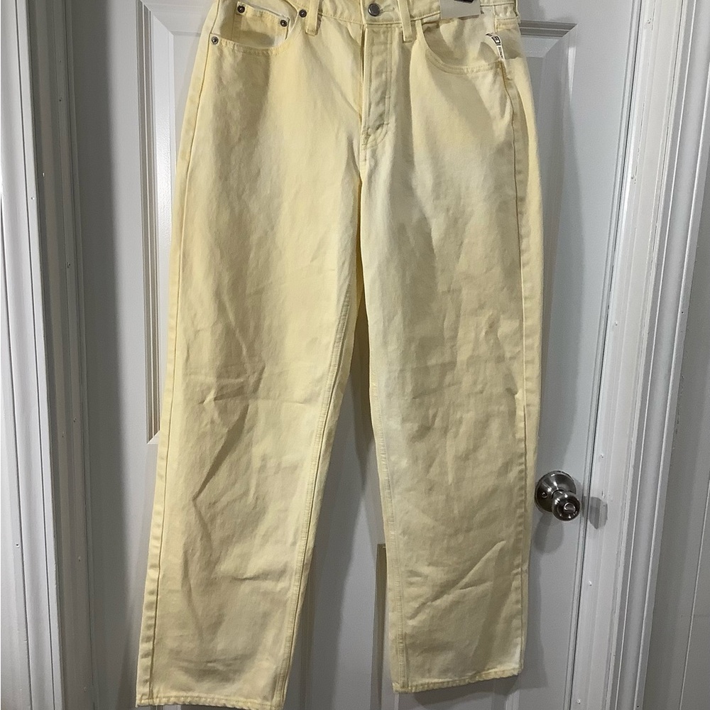 Universal thread baggy  leg 90’s mid rise yellow size 6 R. NWT. - Picture 6 of 14